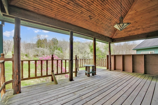 157 Shelmire Rd, Wellsboro, PA 16901 - view of wooden deck