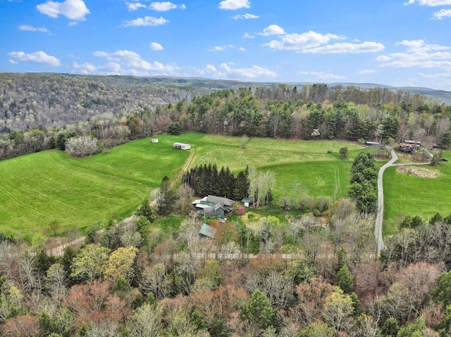 157 Shelmire Rd, Wellsboro, PA 16901 - drone / aerial view with a wooded view and a rural view