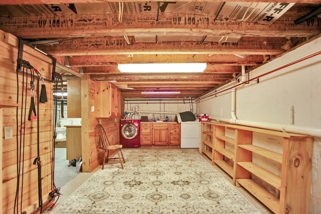 157 Shelmire Rd, Wellsboro, PA 16901 - unfinished basement with washer / clothes dryer