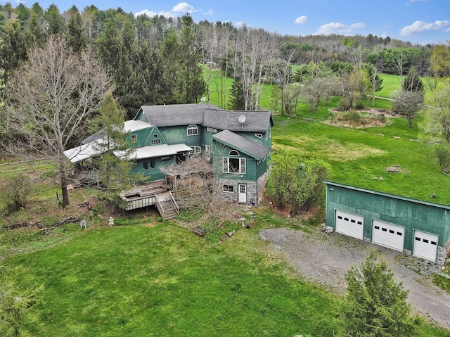 157 Shelmire Rd, Wellsboro, PA 16901 - bird's eye view featuring a view of trees
