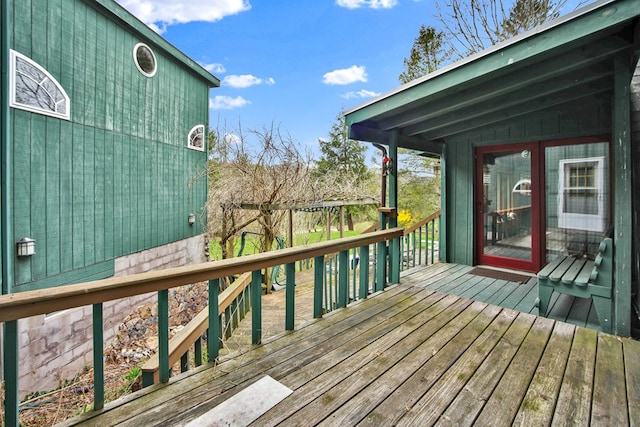 157 Shelmire Rd, Wellsboro, PA 16901 - view of wooden terrace