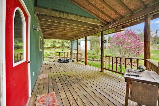157 Shelmire Rd, Wellsboro, PA 16901 - view of deck