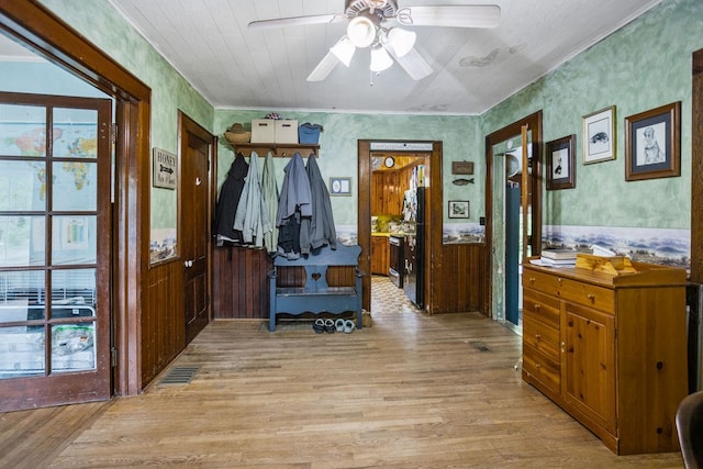 2779 Stony Fork Rd, Wellsboro, PA 16901 - corridor with light wood-style flooring and crown molding