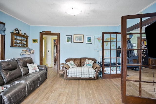 2779 Stony Fork Rd, Wellsboro, PA 16901 - living room featuring crown molding and wood-type flooring