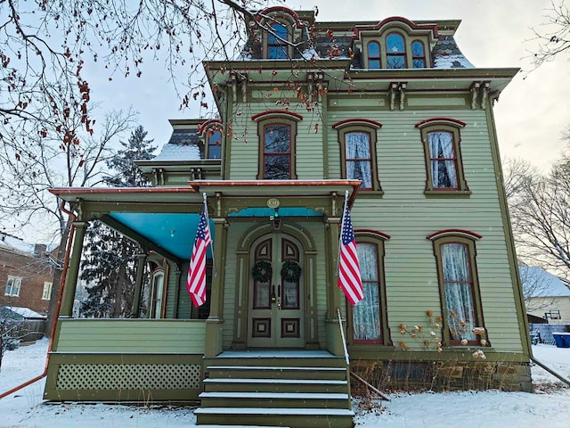 440 Park Ave, Waverly, NY 14892 - second empire-style home with mansard roof and french doors