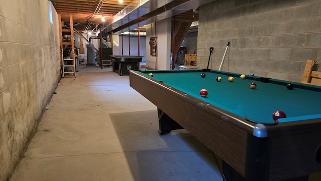8065 Rte 414, Liberty, PA 16930 - playroom featuring concrete floors and pool table