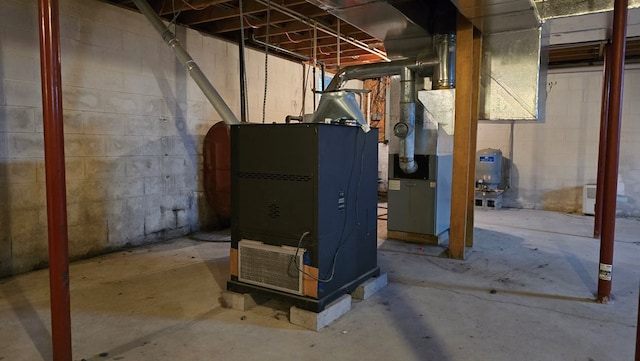 8065 Rte 414, Liberty, PA 16930 - unfinished basement with heating unit