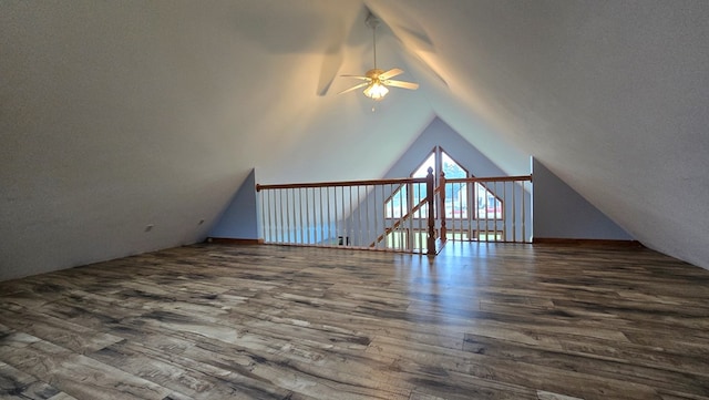 8065 Rte 414, Liberty, PA 16930 - additional living space with ceiling fan, wood finished floors, and lofted ceiling