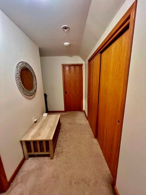 19 Angel Trl, Duke Center, PA 16729 - hall featuring vaulted ceiling and light colored carpet