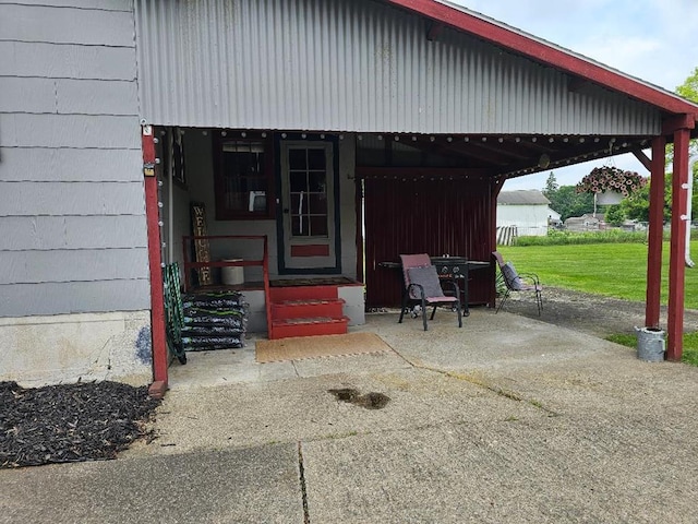 409 E Main St, Elkland, PA 16920 - doorway to property with a carport