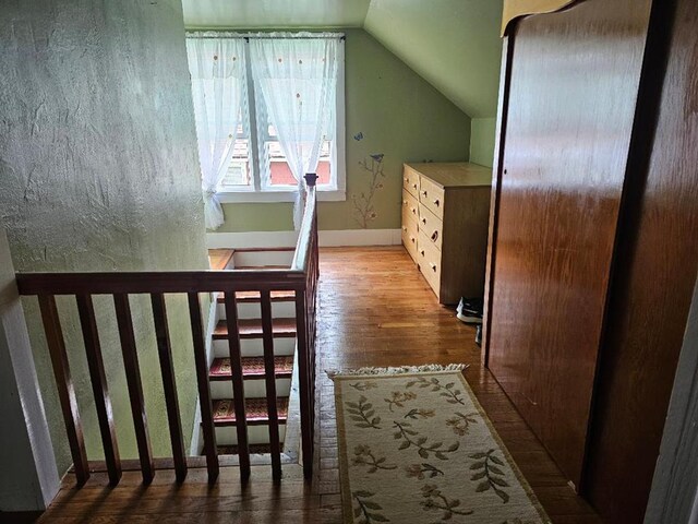 409 E Main St, Elkland, PA 16920 - hallway with wood finished floors and lofted ceiling