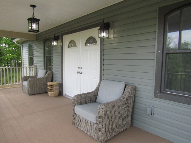 view of patio / terrace with a porch