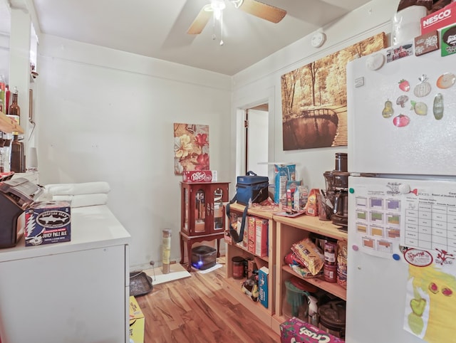 4 Pine St, Waverly, NY 14892 - interior space with light wood finished floors and ceiling fan