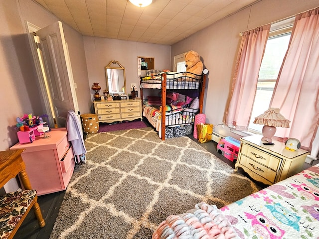 bedroom with baseboard heating