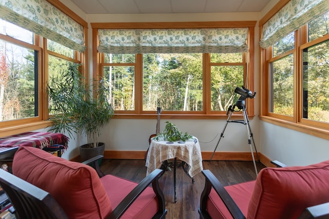 view of sunroom