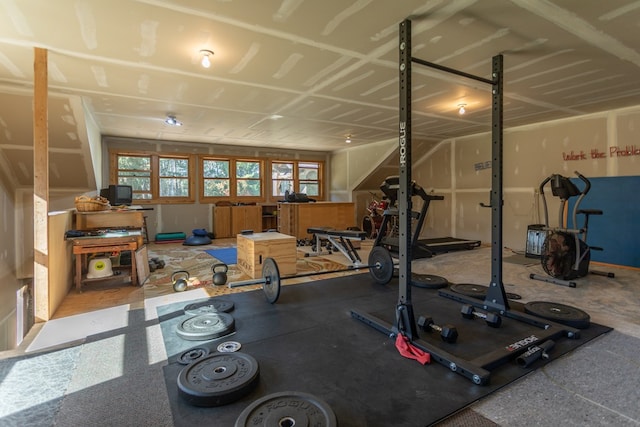 view of workout room