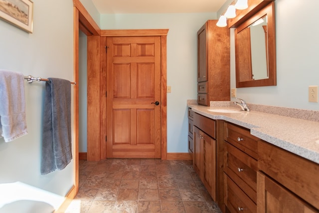 bathroom featuring vanity