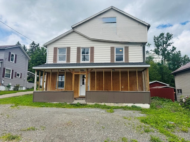 96 E St, Towanda, PA 18848 - view of front facade with a porch