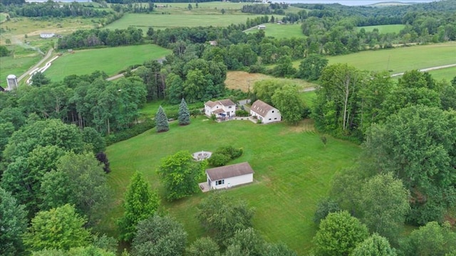 drone / aerial view featuring a rural view