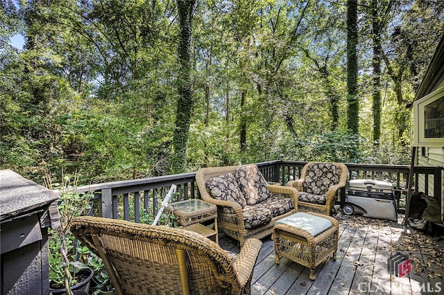 view of wooden terrace