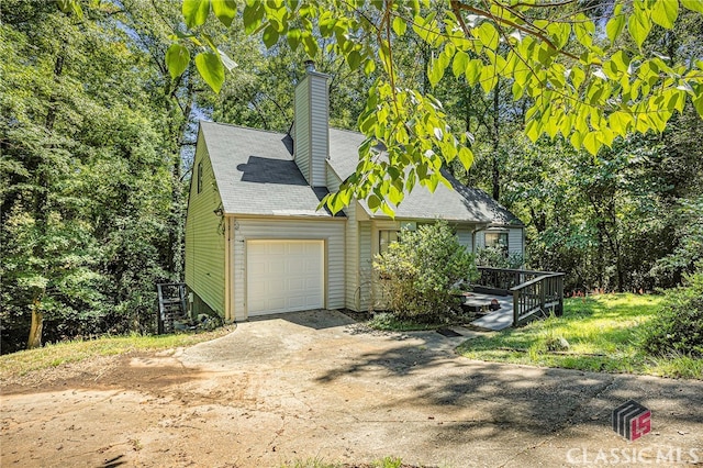 view of front of house featuring a garage