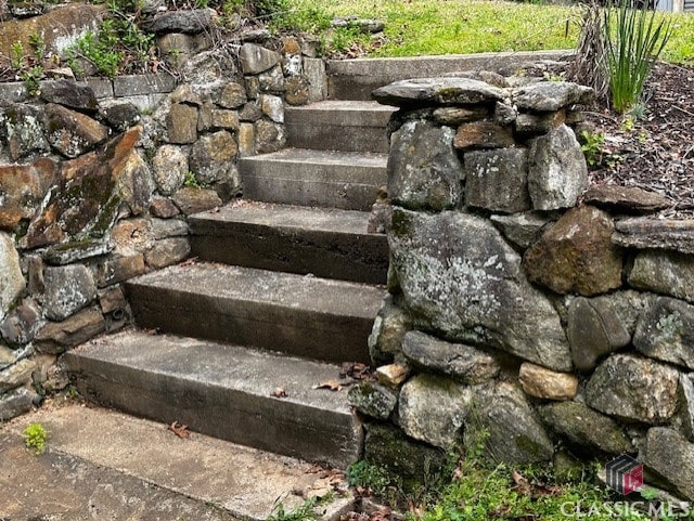 view of stairs