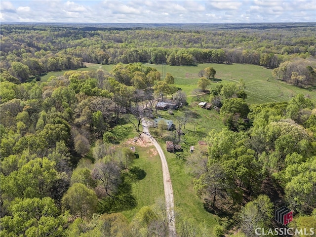 view of aerial view