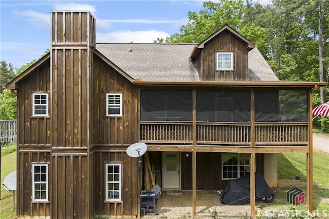 view of rear view of property