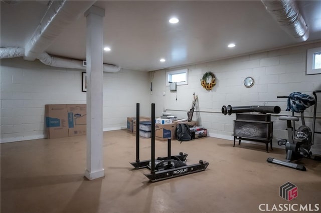 view of workout room