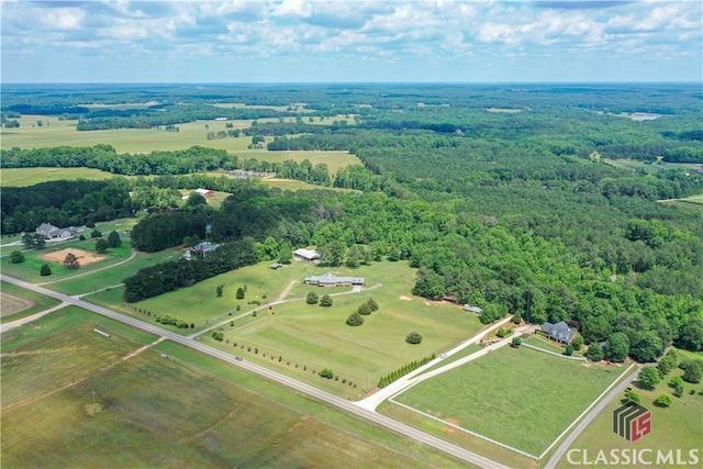 view of aerial view