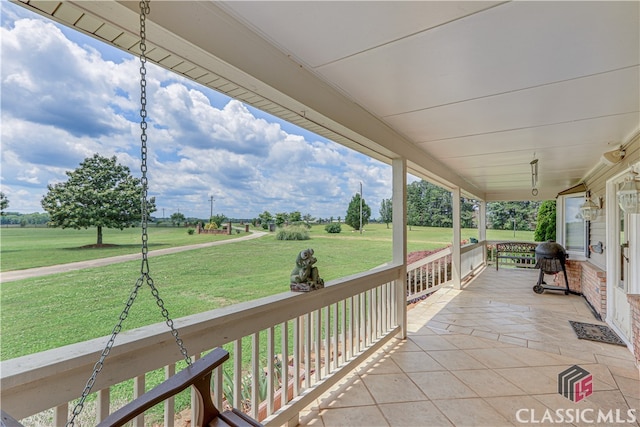 view of patio / terrace with a porch