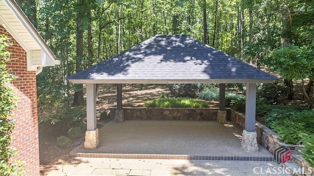 view of home's community with a gazebo