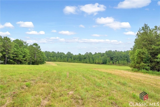 view of nature with a rural view and a forest view