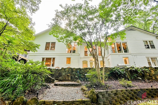 view of rear view of property