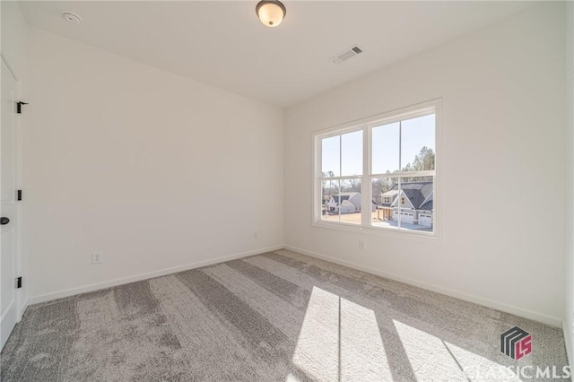 view of carpeted empty room