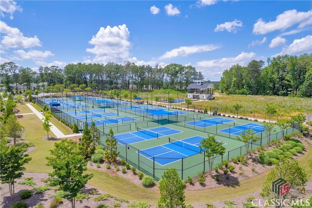 view of sport court