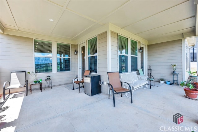 view of patio / terrace with a porch