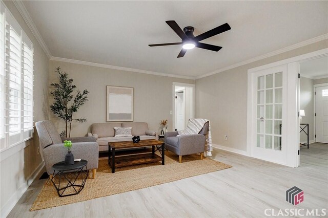 1471 Lenru Rd, Bogart, GA 30622 - living area with plenty of natural light, ceiling fan, and wood finished floors