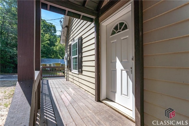 exterior space with covered porch