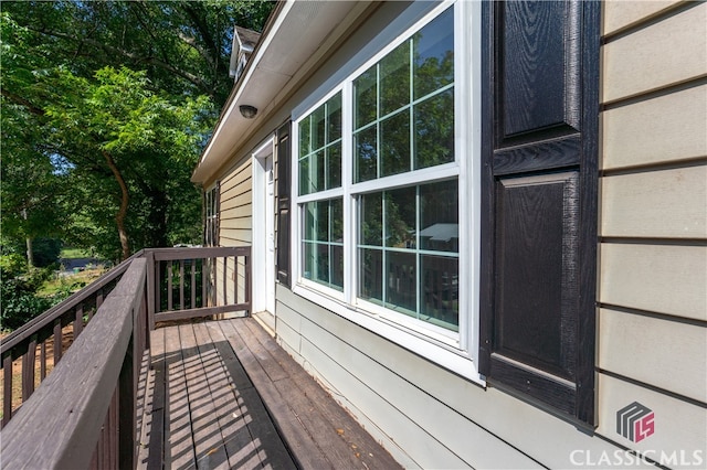 exterior space with a wooden deck