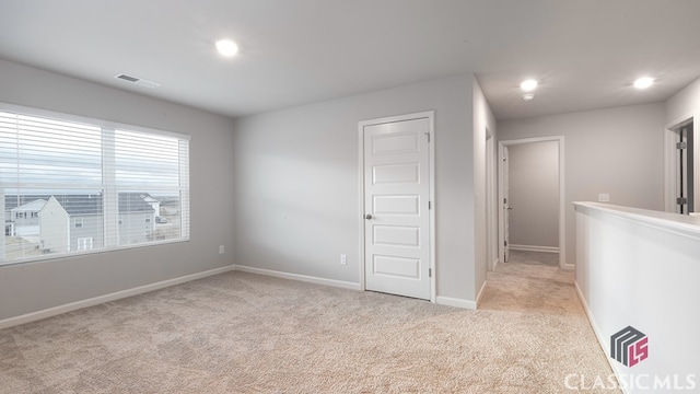 view of carpeted empty room