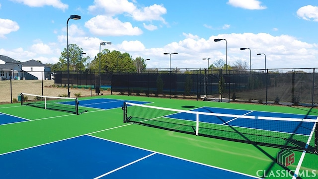 view of tennis court