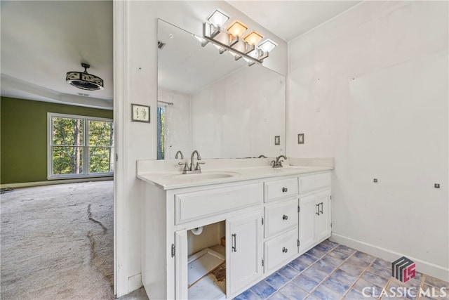 bathroom featuring vanity