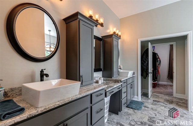 bathroom featuring vanity