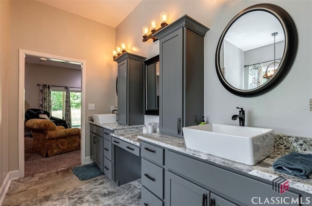 bathroom featuring vanity