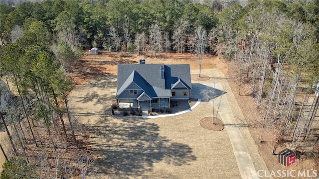 birds eye view of property