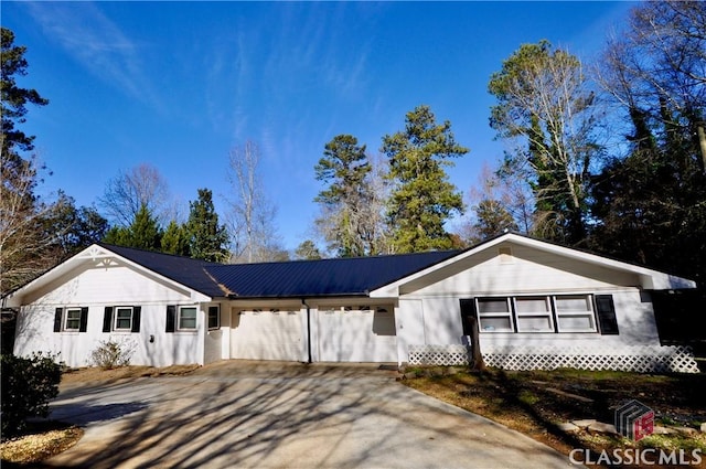 ranch-style house with a garage