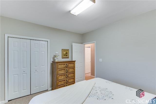 bedroom with a closet