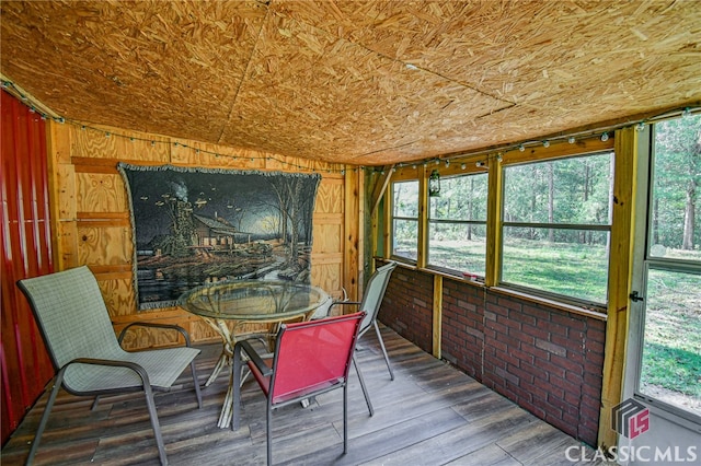 view of sunroom