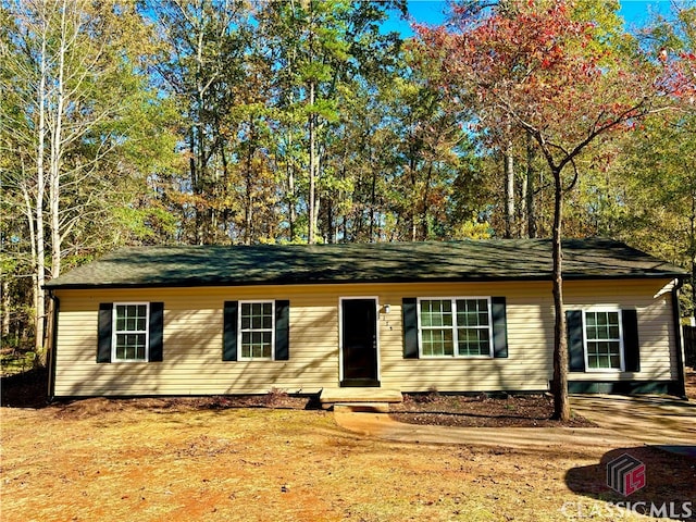 view of ranch-style home